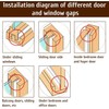 Tira de Sellado de Ventanas Autoadhesiva,Guardapolvos para Puertas,Burlete Bajo Puerta