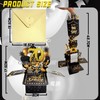 Black Gold Pop Up 70th Birthday Card for Women Men