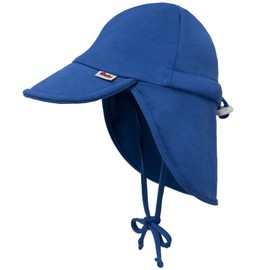 Baby Sun Hat UPF 50+ Uv Ray Sun Protection Infant Summer Swim Hat with Neck Flap Toddler Hats for Boys Girls Royal Blue
