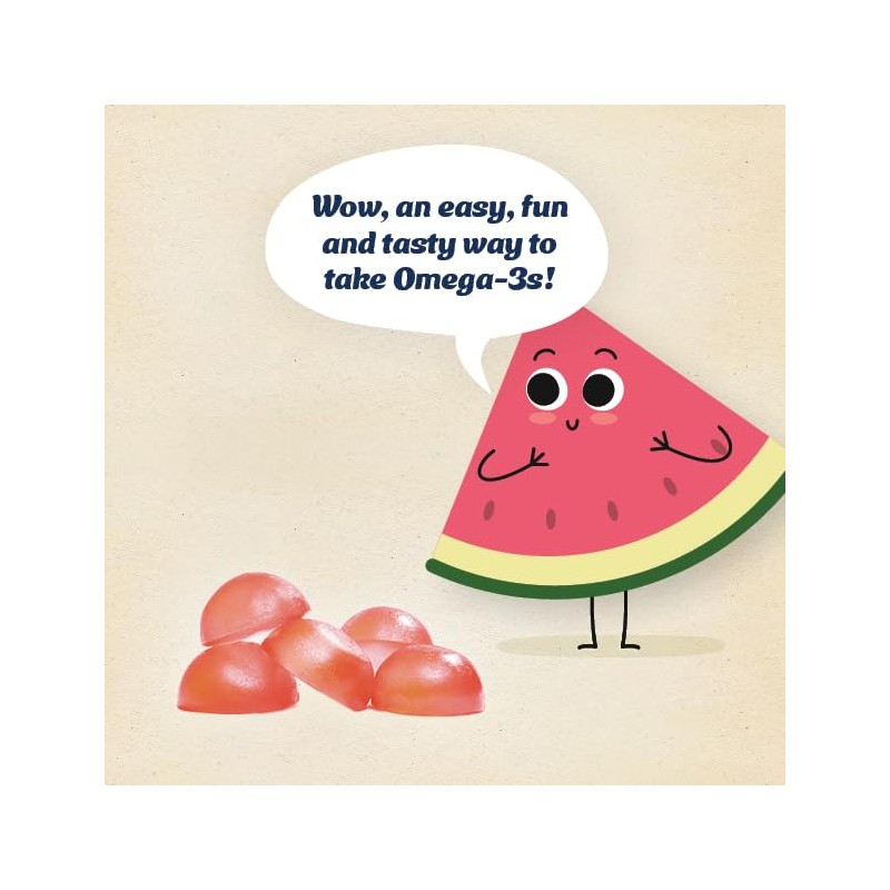 Wiley's Finest- “Gomitas Veganas Omega3 para Niños Azúcar Natural Vegetarianas