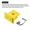 QUARKZMAN K Type Panel Mount Thermocouple Socket Female Mini Socket