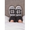 Pachamama Men 100% Wool Lined Sofa Socks Handknitted Fair Isle