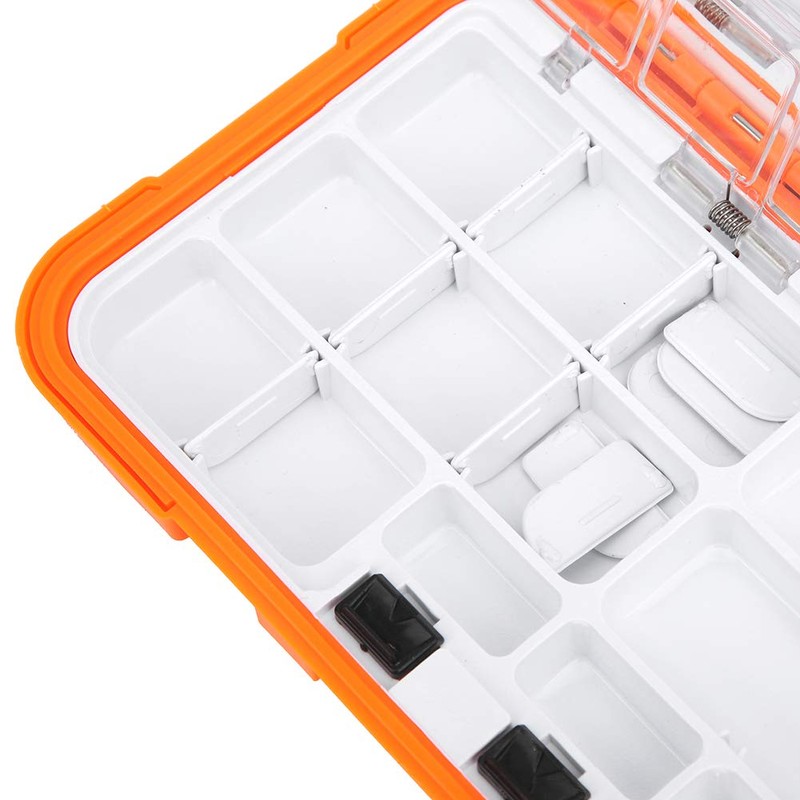 Waterproof Fishing Tackle Box Organizer, Lure Hooks Storage Case Built-in