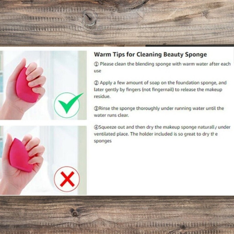 PK Makeup Sponge Foundation Blender Red rose color.