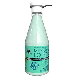 La Palm - Organic Healing Therapy Massage Lotion 24oz (Spearmint Eucalyptus)
