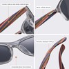 KITHDIA Wooden Sunglasses for Men and Women, Polarised Sunglasses with