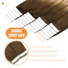 VINBAO Tape In Human Hair Extensions Dark Brown To Ash
