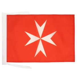 Activity Order of Malta Flag 18'' x 12'' cords - St John of Jerusalem SMALL flags 30 x 45cm - Banner 18x12 in - AZ FLAG