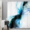 Green Boho Mid Century Tropical Monstera Gold Bathroom Shower Curtain