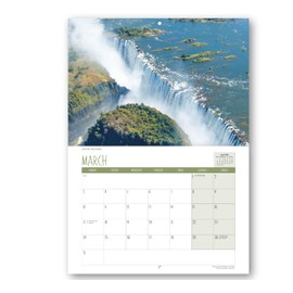 2025 A4 Natural Wonders Calendar. One Month to View. A3 when open. Wall Calendar by Absolutely Yours.
