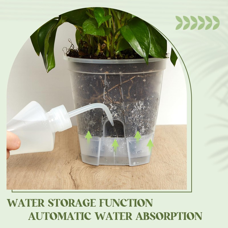 Wonderjune 9 Pcs Self Watering Pots for Indoor Plants with
