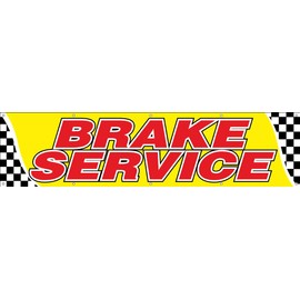 4 Less Co 2x8 Feet BRAKE SERVICE Vinyl Banner Auto Repair Shop Sign With Grommets yb
