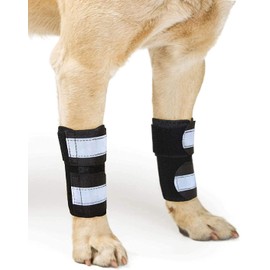 NeoAlly Pair Dog Front Leg Brace with Metal Strips Super Supportive to Stabilize Canine Front Leg Wrist Carpal Joints, Prevents Leg Injuries Sprains Arthritis (Large X-Large)