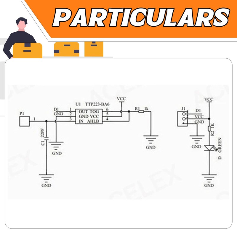 A-DIGISHUO 10pcs TTP223 Touch Sensor Touch Switch Module YFRobot Tactile