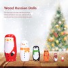 6Pcs Russian Nesting Dolls Gift Wooden Painted Art Crafts Cartoon