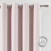 Vision Home Pink Linen Full Blackout Curtains Grommet Room Darkening
