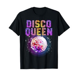 Disco Queen Art For Women Girls Funk Music Disco Dancing T-Shirt