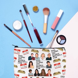 Gzrlyf Moodern Family TV Show Makeup Bag Phil Dunphy Gifts Moodern Family Cosmetic Bag Funny Fans Lovers Merchandise Zipper (Phil Claire Jay 3uk)