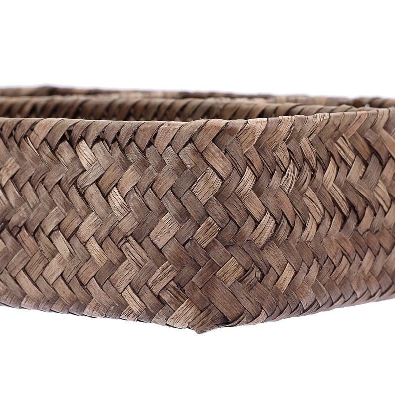 OLegei Wicker Storage Basket Shelf Basket Wicker Storage Box with