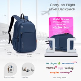 SPAHER Hand Luggage Backpack 40 x 30 x 15 cm Hand Luggage British Airways Wizzair Vueling Ultralight Hiking Backpack 20L Waterproof Backpack Daypack Aeroplane Travel Backpack Women Men Outdoor Hiking