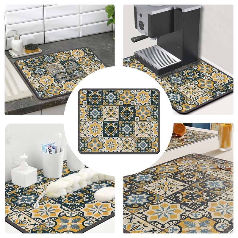 CLKE Draining Mat, 30 x 40 cm Draining Board Mats
