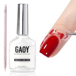 GAOY Látex Líquido Para Uñas, 16 Ml, Protector De Cutículas Despegable Con Palito, Cinta De Látex Protectora De La Piel Para Esmalte De Uñas, Decoraci