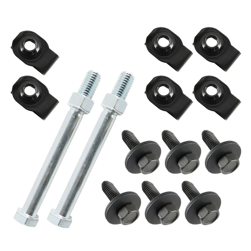16Pcs Front Leaf Spring Bracket Mounting Kit with Eye Bolts