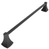 WZRUA 18 Inch Matte Black Towel Bar Towel Rack for
