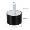 QUARKZMAN M12 Thread Rubber Mounts Vibration Insulators Cylindrical Shock Absorber