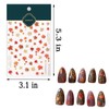 5D Embossed Jelly Maple Leaf Autumn Nail Art Sticker Gold-Stamped