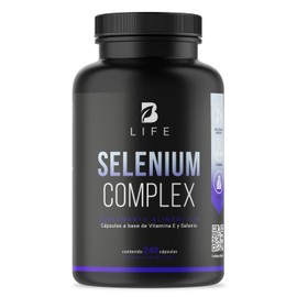 Selenio de 240 Cápsulas. Ingredientes naturales: con Vitamina E para mayor absorción. Selenium Complex B Life