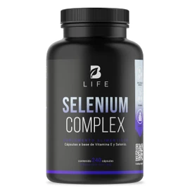 Selenio de 240 Cápsulas. Ingredientes naturales: con Vitamina E para mayor absorción. Selenium Complex B Life