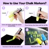 Jumbo Chalk Pens Chalk Marker for Blackboard Window Washable 15