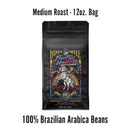 Bones Coffee Company Electric Unicorn Flavored Coffee Beans & Ground Coffee| 12 oz Flavored Coffee Gifts Fruity Cereal With Milk Flavored Coffee Ground & Beans (Ground)