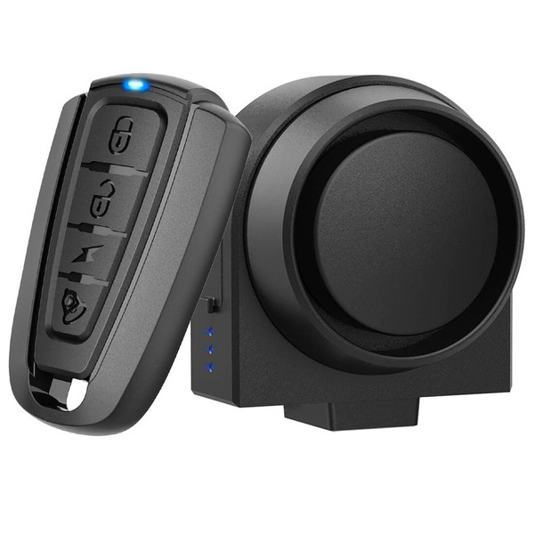 PADONOW Wireless Remote Bike Alarm: 115dB Super Loud Bicycle Vibration