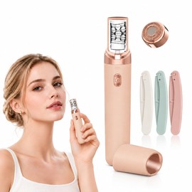 Epilator for Women, 2 in 1 Epilator & Shaver, Rechargeable Hair Removal Device with LED Light, for Face, Underarms, Legs, Travel Use（Pink）
