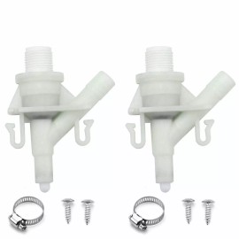 nanne869 2pcs Plastic Water Valve Kit For Dometic 300 310 320 RV Toilet Repair Flush