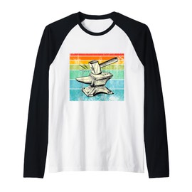Anvil and Hammer Retro Raglan Baseball Tee