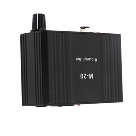 Microphone Preamp, High Gain 48 V Phantom Power Interface XLR Output Microphone Preamp for Dynamic and Condenser Microphones, Exceptional Sound Quality, Versatile