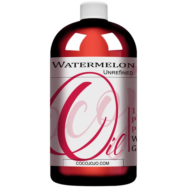 Dr Joe Lab Watermelon Seed Oil - 100% Pure, Unrefined, Cold Pressed, Virgin, Bulk Carrier Oil - 32 oz - for Hair, Skin, Nails, Body, Beard, Lashes - All Natural Antioxidant Moisturizing Hydrating