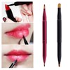 2 Pcs Retractable Lip Brushes Portable Dual End Lipstick Brush