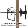 5-1/2" T-Handle Lock kit-Hurrikom Shed Door Latch with 5 Keys,