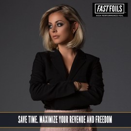 FASTFOILS 5" Hair Foil Roll - Aluminum Foil Roll for Hair Coloring - Medium Weight Foils For Highlighting - 300 ft