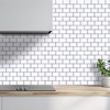 WALPLUS Tile Stickers Glossy Waterproof Oil Proof Removeable Stick on
