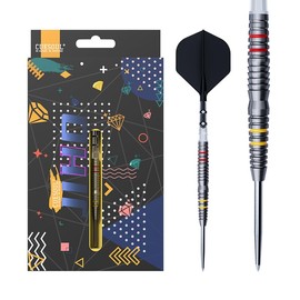 CUESOUL JIHO D4 21g Steel Tip 90% Tungsten Dart Set with Titanium Coated and Unifying ROST T19 Flight
