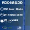 Paracord Planet Micro Paracord – Thin Braided Cord for Crafting,