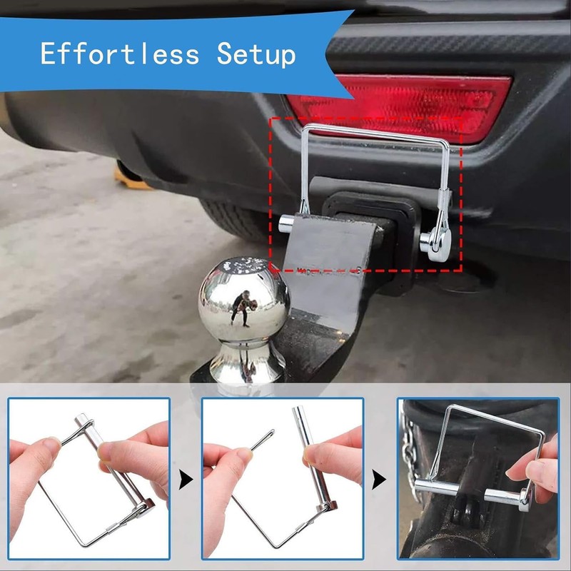 3/8" x 3-5/32" Trailer Hitch Pin 2 Pack, Heavy Duty