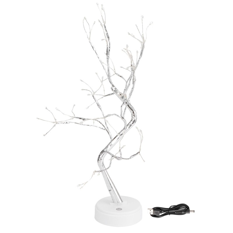 108LED Bonsai Tree Lamp Copper Wire Battery USB Powered Touch