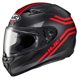 HJC i10 Strix Helmet (XXXXX-Large) (Black/RED)
