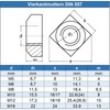 Eisenwaren2000 M10 square nuts (pack of 10) - standard square